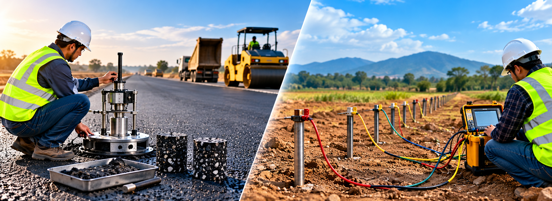 OM Test House Road Material and Earth Resistivity Testing Services
